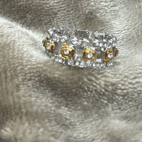 New Fashion Big Male Cz Stone Yellow Gold Color Hollow Large Wedding Ring Size 9 - Picture 13 of 13